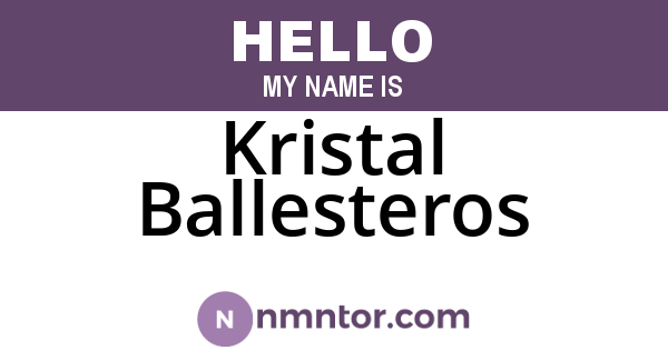 Kristal Ballesteros