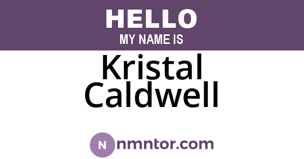 Kristal Caldwell