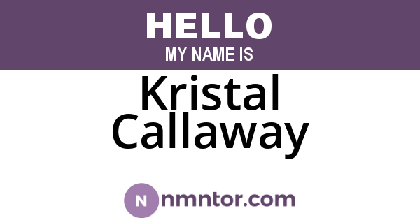 Kristal Callaway