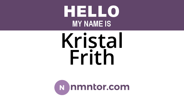 Kristal Frith