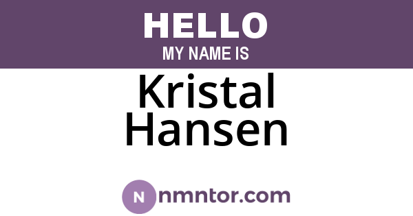 Kristal Hansen