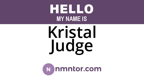 Kristal Judge