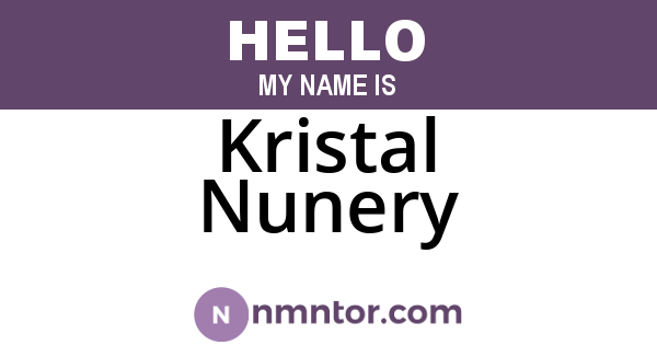 Kristal Nunery