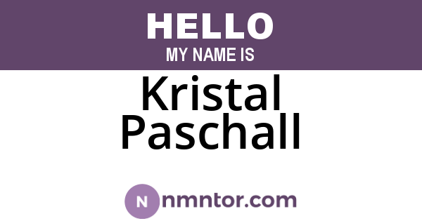 Kristal Paschall