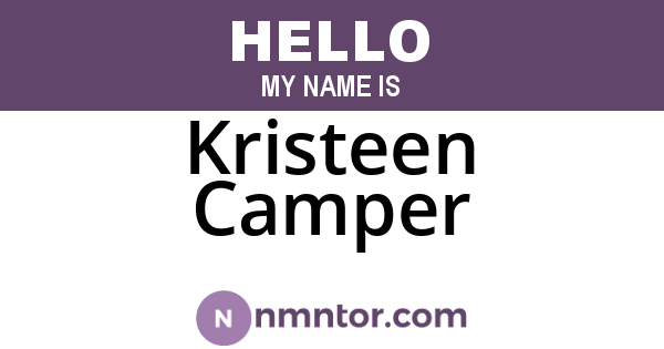 Kristeen Camper