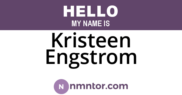 Kristeen Engstrom