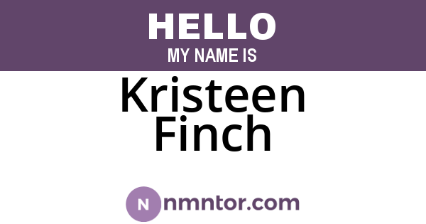 Kristeen Finch