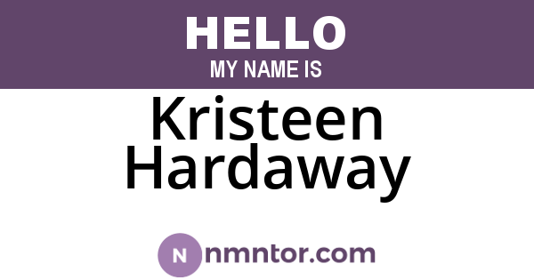 Kristeen Hardaway
