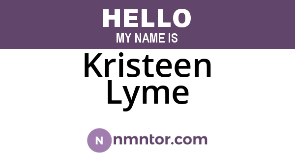 Kristeen Lyme