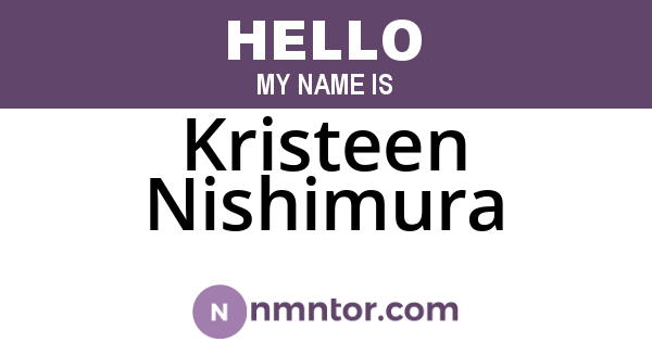 Kristeen Nishimura