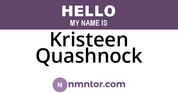 Kristeen Quashnock