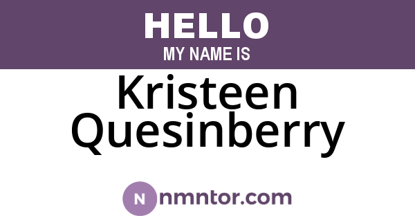 Kristeen Quesinberry