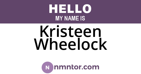 Kristeen Wheelock