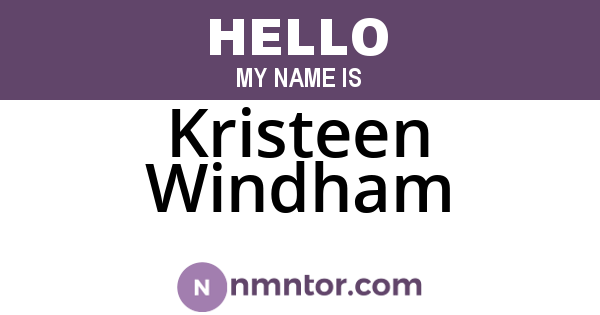 Kristeen Windham