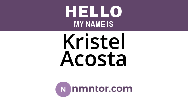 Kristel Acosta
