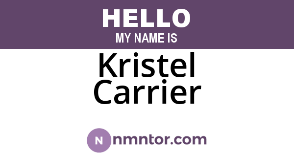 Kristel Carrier