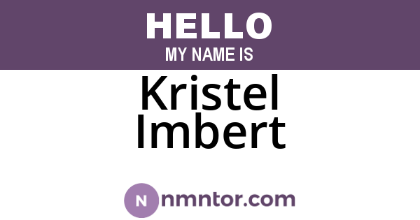 Kristel Imbert