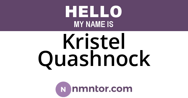 Kristel Quashnock