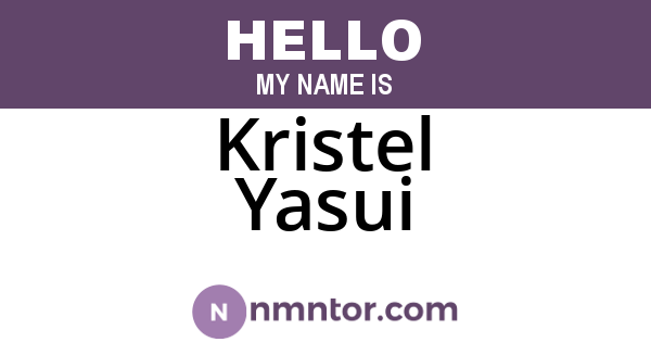 Kristel Yasui