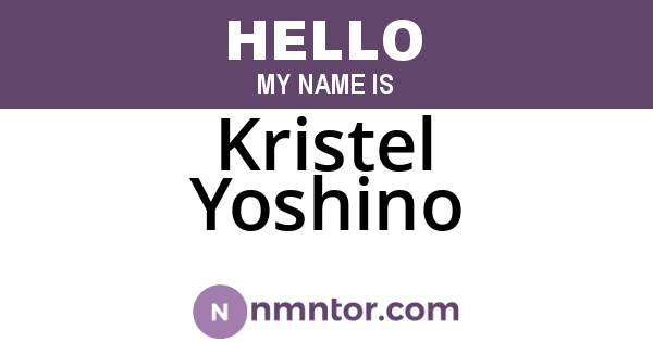 Kristel Yoshino