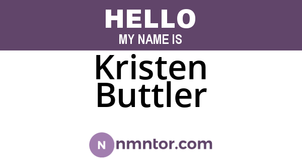 Kristen Buttler