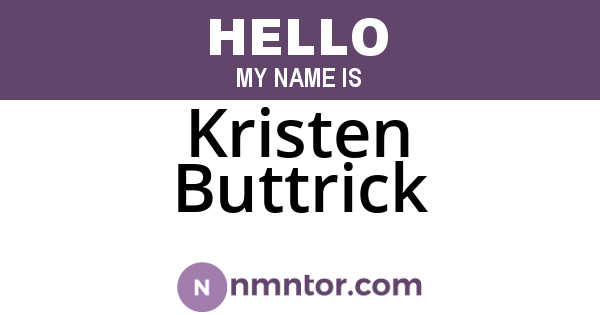 Kristen Buttrick