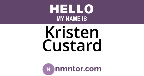Kristen Custard