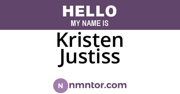 Kristen Justiss