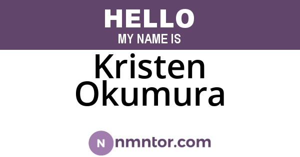 Kristen Okumura