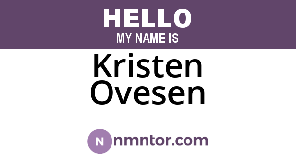 Kristen Ovesen