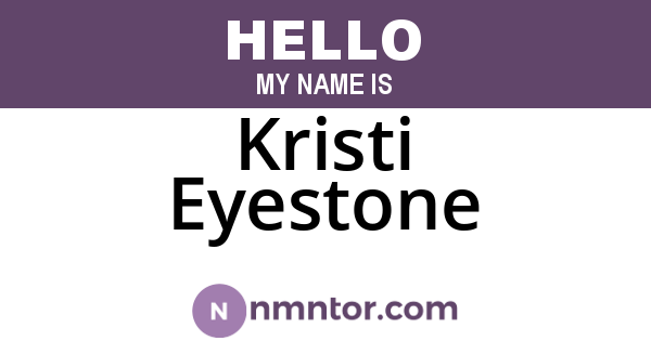 Kristi Eyestone