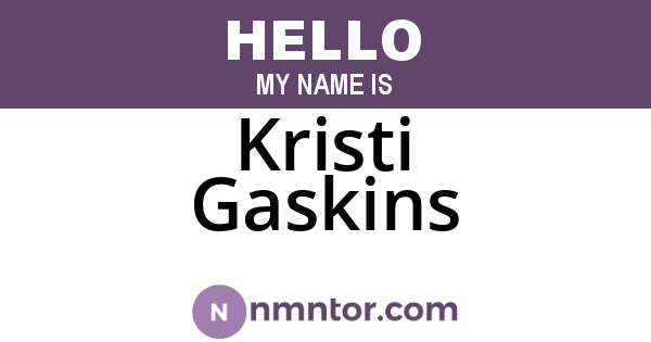 Kristi Gaskins