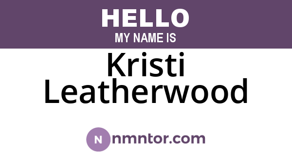 Kristi Leatherwood