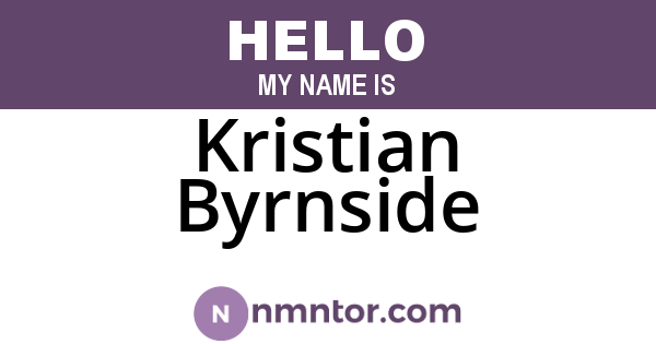 Kristian Byrnside