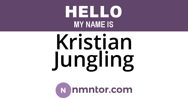 Kristian Jungling