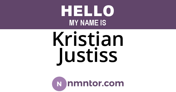 Kristian Justiss