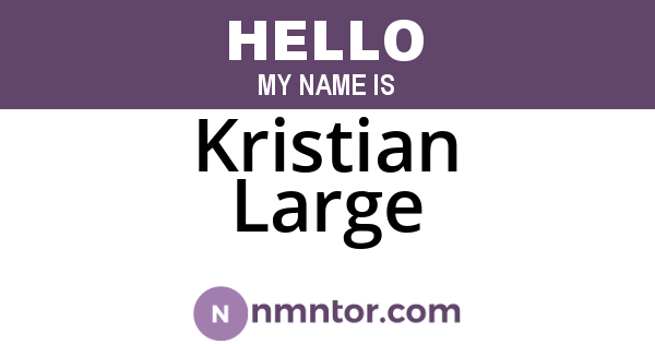 Kristian Large