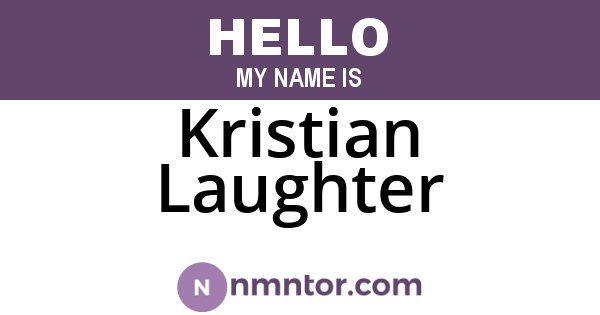 Kristian Laughter