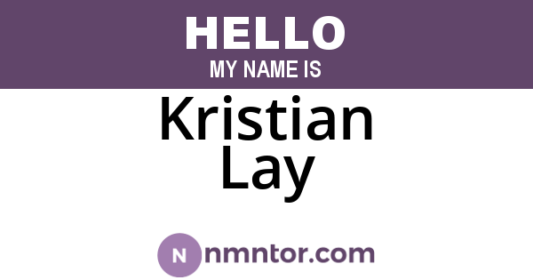 Kristian Lay