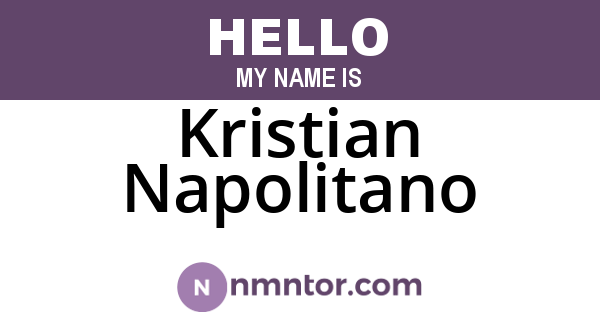 Kristian Napolitano