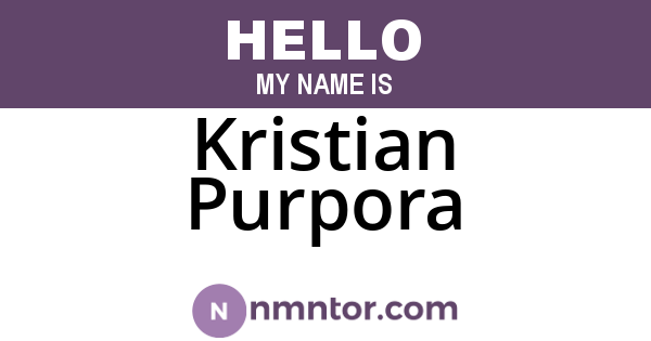 Kristian Purpora