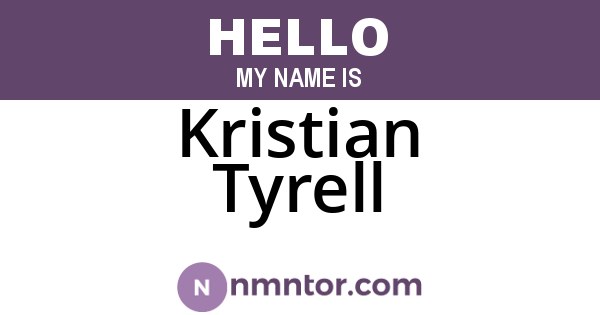 Kristian Tyrell