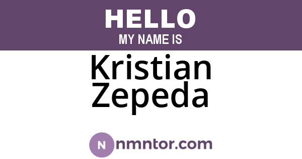 Kristian Zepeda