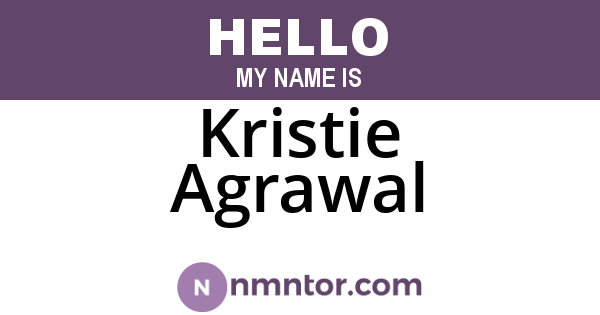 Kristie Agrawal