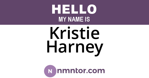 Kristie Harney