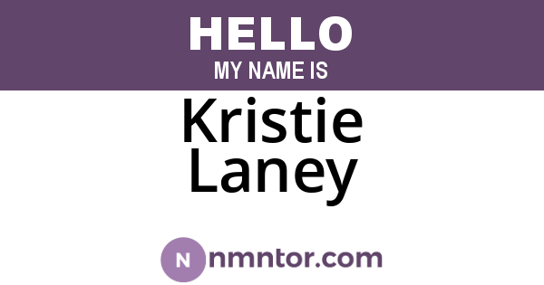 Kristie Laney