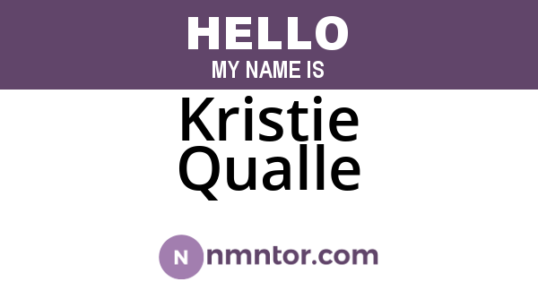 Kristie Qualle