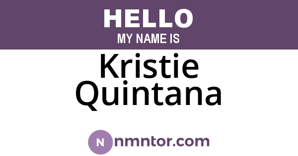 Kristie Quintana