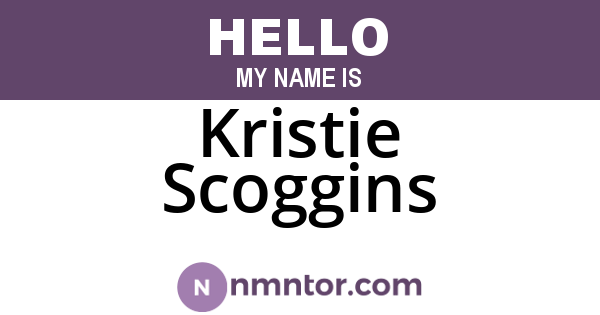 Kristie Scoggins