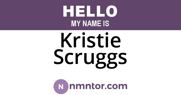 Kristie Scruggs